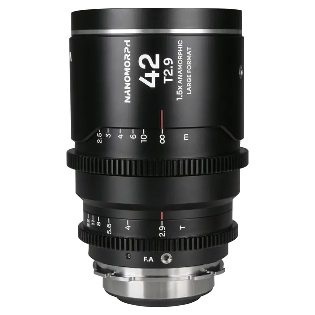 Laowa Nanomorph LF 42mm T2.9 1.5X Silver. Arri PL/Canon EF 
