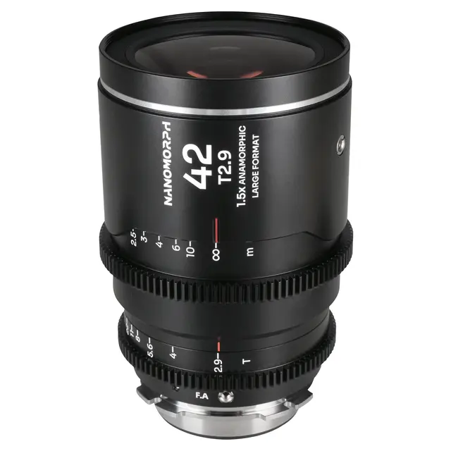 Laowa Nanomorph LF 42mm T2.9 1.5X Silver. Arri PL/Canon EF 