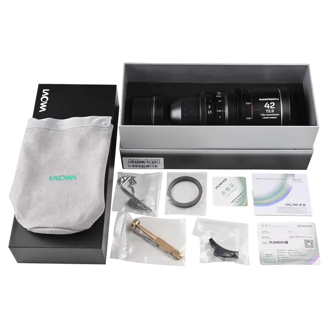 Laowa Nanomorph LF 42mm T2.9 1.5X Silver. Arri PL/Canon EF 