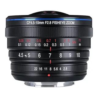 Laowa 4.5-10mm f/2.8 CF Zoom Fisheye For MFT. Manuell fokus. APS-C