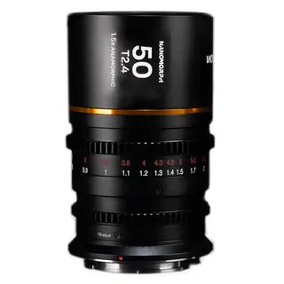 Laowa Nanomorph 50mm T2.4 1.5X S35 (Cine) MFT. Amber