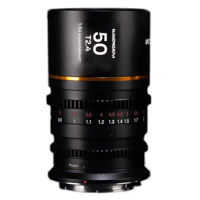 Laowa Nanomorph 50mm T2.4 1.5X S35 (Cine) MFT. Amber 
