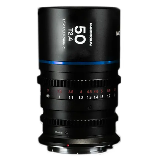 Laowa Nanomorph 50mm T2.4 1.5X S35 (Cine) MFT. Blue 