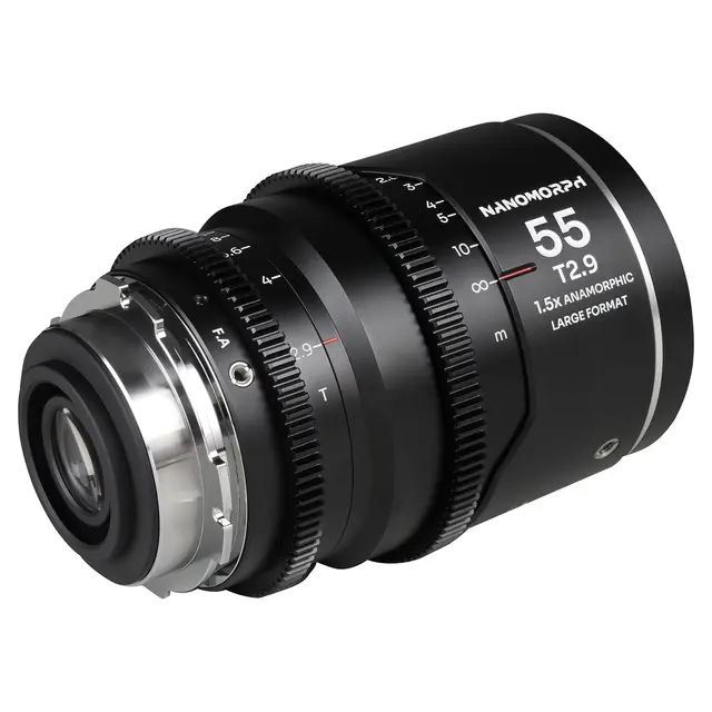Laowa Nanomorph LF 55mm T2.9 1.5X Silver. Arri PL/Canon EF 