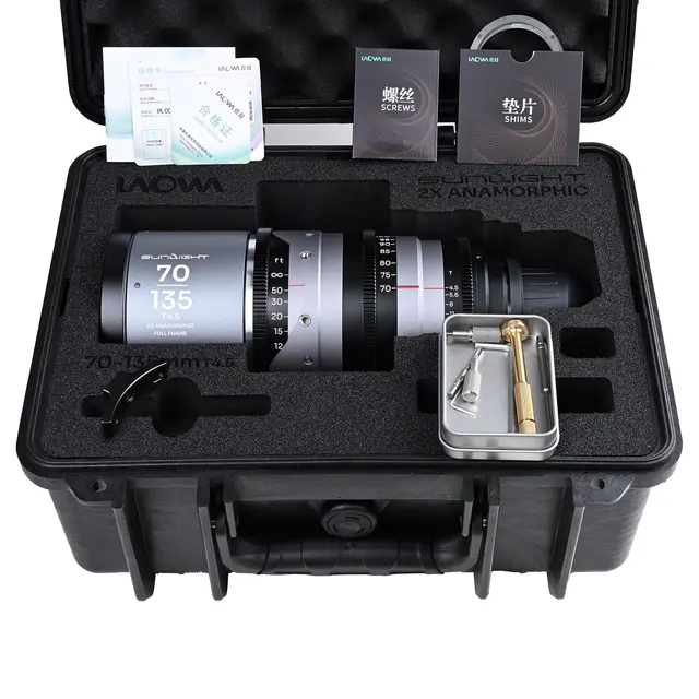 Laowa Sunlight 70-135mm T4.5 2x FF PL Anamorphic Zoom (Silver) Arri PL 