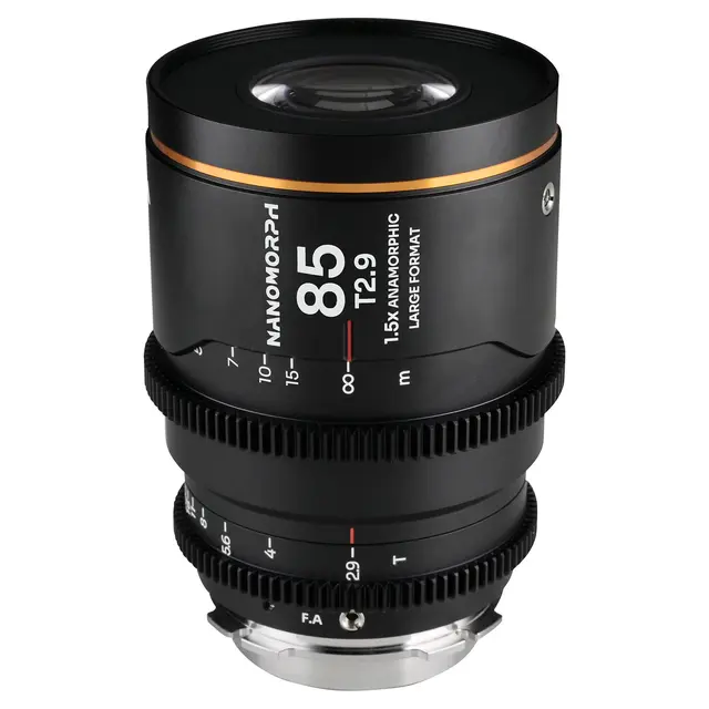 Laowa Nanomorph LF 85mm T2.9 1.5X Amber. Arri PL/Canon EF 