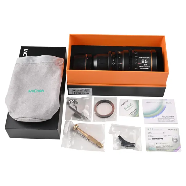 Laowa Nanomorph LF 85mm T2.9 1.5X Amber. Arri PL/Canon EF 