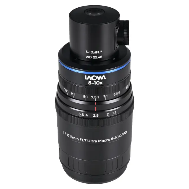 Laowa Aksen 17.5mm f/1.7 5-10X Coaxial Sony FE. Ultra Macro APO 