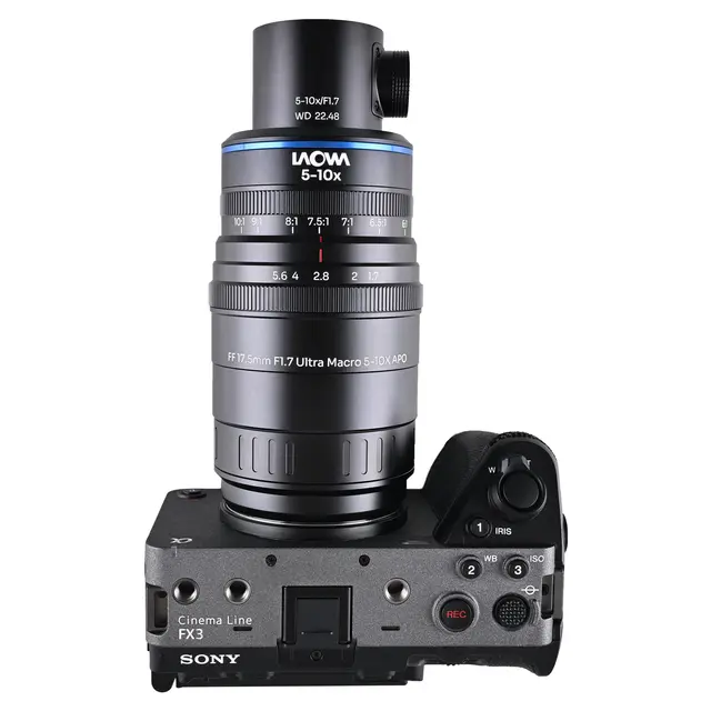 Laowa Aksen 17.5mm f/1.7 5-10X Coaxial Sony FE. Ultra Macro APO 