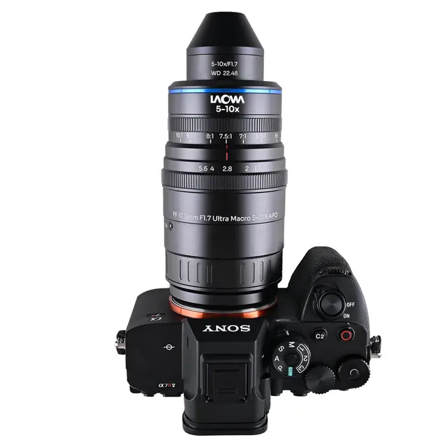 Laowa Aksen 17.5mm f/1.7 5-10X Sony FE. Ultra Macro APO 