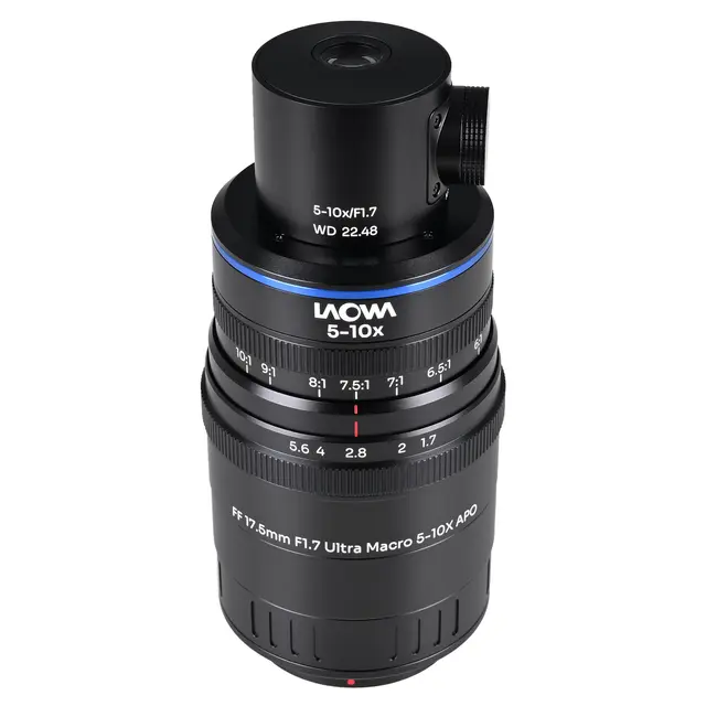 Laowa Aksen 17.5mm f/1.7 5-10X Coaxial MFT. Ultra Macro APO 