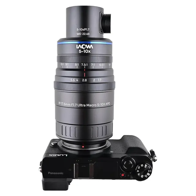 Laowa Aksen 17.5mm f/1.7 5-10X Coaxial MFT. Ultra Macro APO 