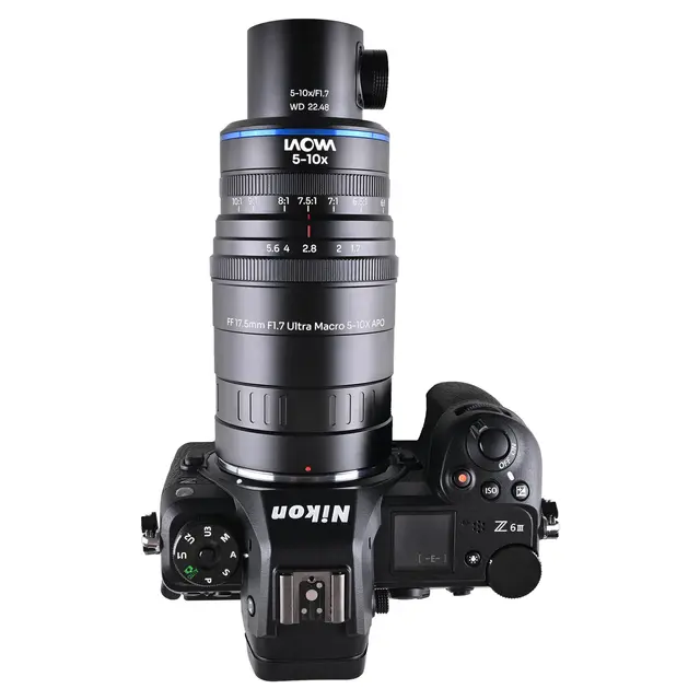 Laowa Aksen 17.5mm f/1.7 5-10X Coaxial Nikon Z. Ultra Macro APO 