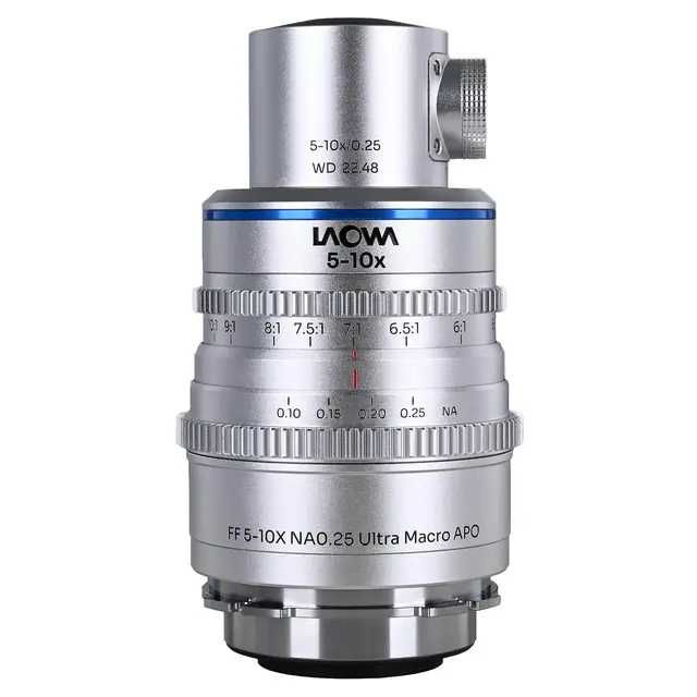 Laowa Aksen 17.5mm f/1.7 5-10X Coaxial Cine Arri PL. Ultra Macro APO 