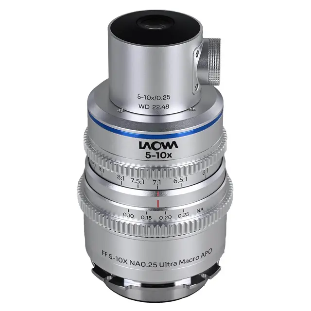 Laowa Aksen 17.5mm f/1.7 5-10X Coaxial Cine Arri PL. Ultra Macro APO 