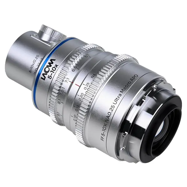 Laowa Aksen 17.5mm f/1.7 5-10X Coaxial Cine Arri PL. Ultra Macro APO 