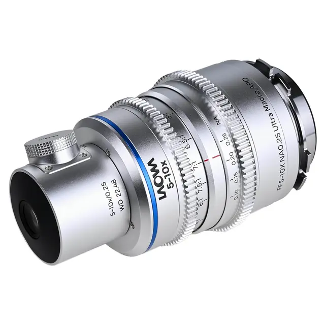 Laowa Aksen 17.5mm f/1.7 5-10X Coaxial Cine Arri PL. Ultra Macro APO 