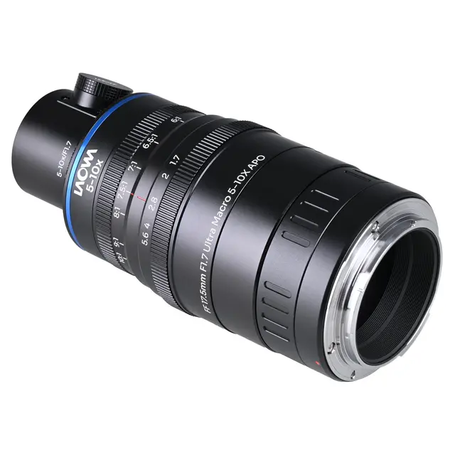 Laowa Aksen 17.5mm f/1.7 5-10X Coaxial Canon RF. Ultra Macro APO 