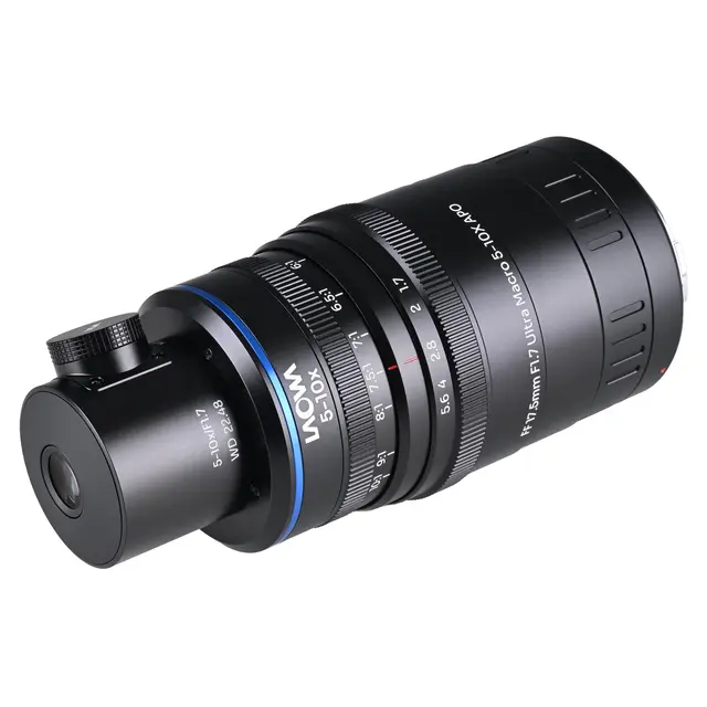 Laowa Aksen 17.5mm f/1.7 5-10X Coaxial Canon RF. Ultra Macro APO 