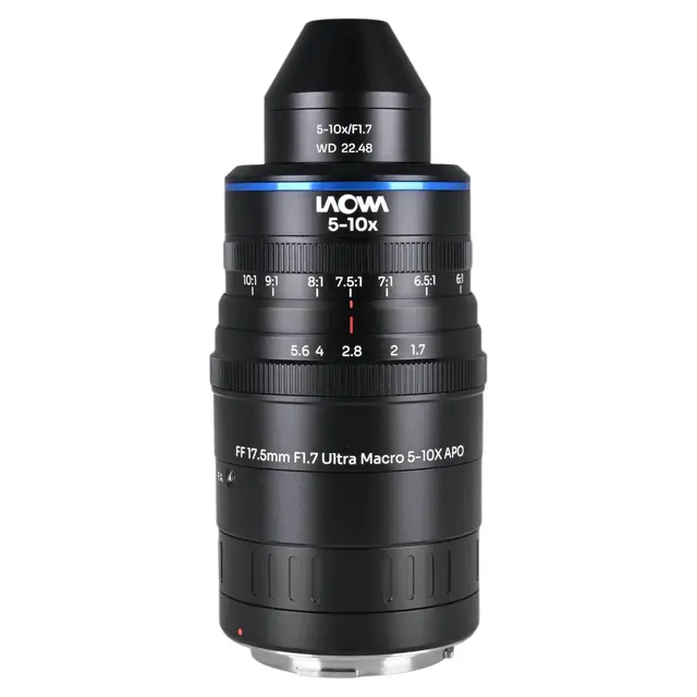 Laowa Aksen 17.5mm f/1.7 5-10X Canon RF. Ultra Macro APO 