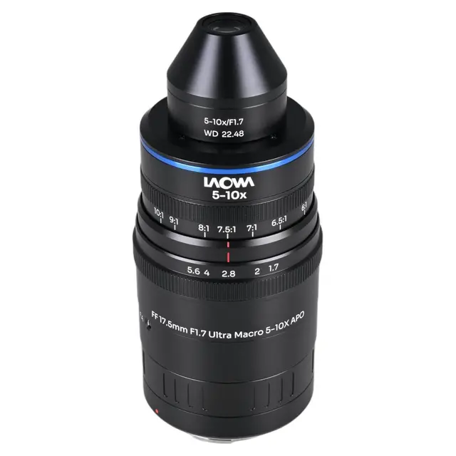 Laowa Aksen 17.5mm f/1.7 5-10X Canon RF. Ultra Macro APO 