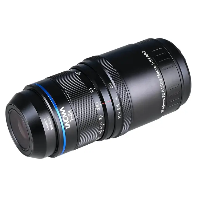 Laowa Aksen 45mm f/2.8 1-5X Sony FE. Ultra Macro APO 