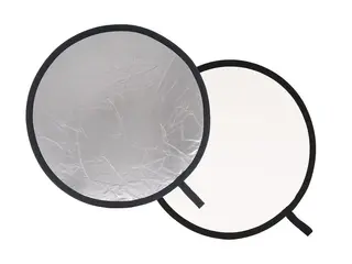 Manfrotto Collapsible Reflector 50cm 50cm S&#248;lv og Hvit Reflektor