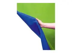 Manfrotto Chromakey Curtain Reversible Bakgrunn Chroma Key Green/Blue 3x3,5m