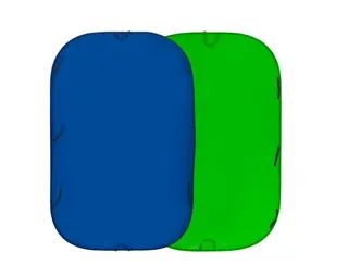 Manfrotto Collapsible 1.8mx2.1m Chromak Sammenleggbar bakgrunn Chroma Blue/Green
