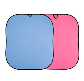 Manfrotto Collapsible 1.8x2.15m Blue/Pin Sammenleggbar vendbar bakgrunn Bl&#229;/Rosa