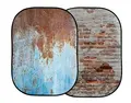 Manfrotto Urban Collapsible 1.5m x 2.1m Rusty Metal/Plaster Wall - Bakgrunn