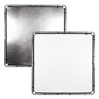 Manfrotto Skylite Rapid Cover Midi Hv/S Reflekskjerm Duk Hvit/Sølv 1,5x1,5