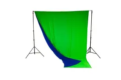 Manfrotto Chromakey Curtain Reversible Bakgrunn Chroma Key Green/Blue 3x3,5m