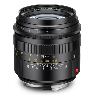 Leica Summicron-M 66 f/2 Black Anodized Finish
