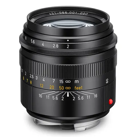 Leica Summicron-M 66 f/2 Black Anodized Finish