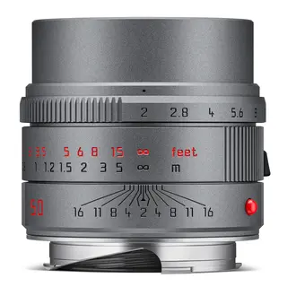 Leica APO-Summicron-M 50mm f/2.0 ASPH Metal Gray Paint Fininsh. Filter E39