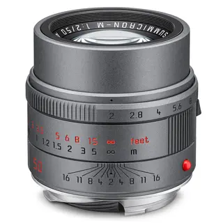Leica APO-Summicron-M 50mm f/2.0 ASPH Metal Gray Paint Fininsh. Filter E39