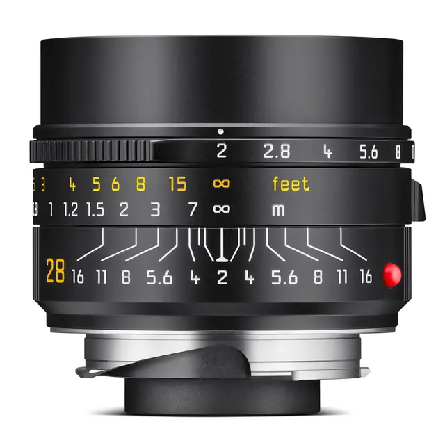 Leica Summicron-M 28 f/2 ASPH. Svart anodisert finish 
