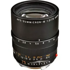 Leica APO-Summicron-M 75mm f2 ASPH Sort Filterfatning E49