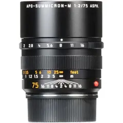 Leica APO-Summicron-M 75mm f2 ASPH Sort Filterfatning E49