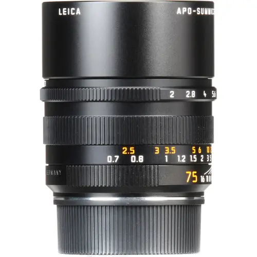 DEMO Leica APO-Summicron-M 75mm f/2 ASPH Filterfatning E49 - Sort 