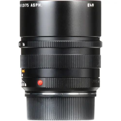 DEMO Leica APO-Summicron-M 75mm f/2 ASPH Filterfatning E49 - Sort 