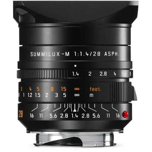 Leica Summilux-M f/1.4 28mm ASPH Sort Filterfatning E49 