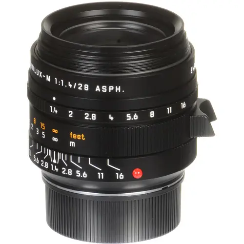 Leica Summilux-M f/1.4 28mm ASPH Sort Filterfatning E49 
