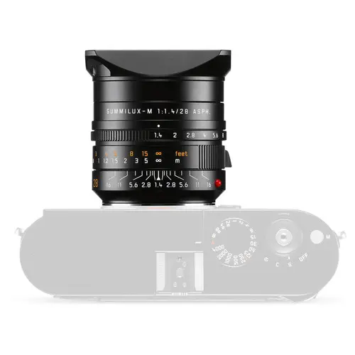 Leica Summilux-M f/1.4 28mm ASPH Sort Filterfatning E49 