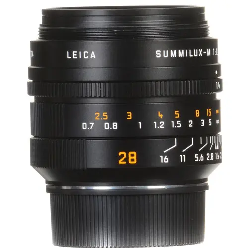 Leica Summilux-M f/1.4 28mm ASPH Sort Filterfatning E49 