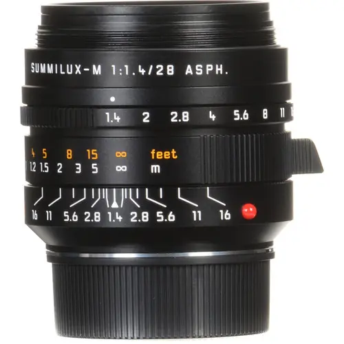 Leica Summilux-M f/1.4 28mm ASPH Sort Filterfatning E49 