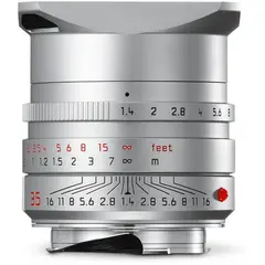 Leica Summilux-M f/1.4 35mm ASPH Sølv Filterfatning E46