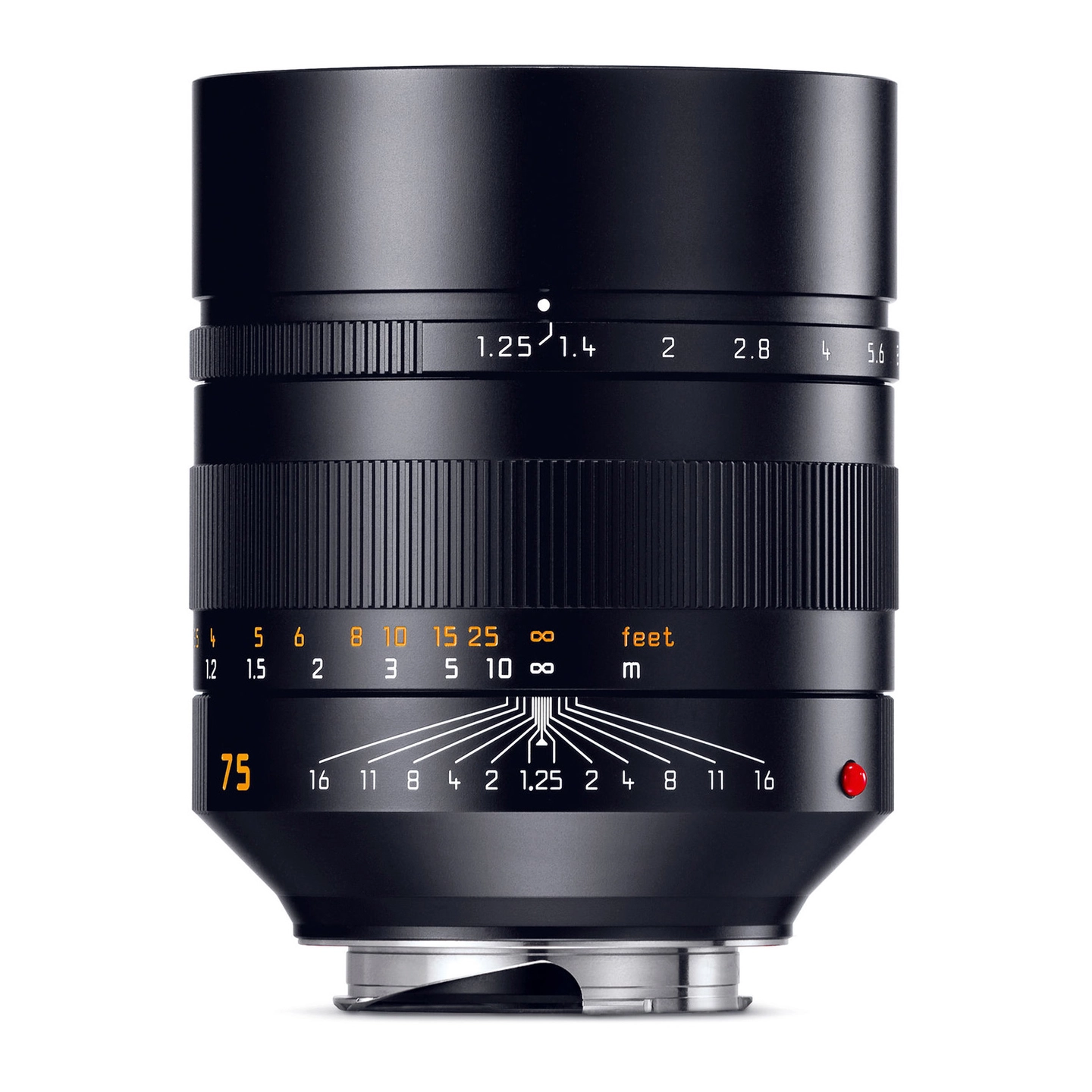 Leica Noctilux-M 75mm f/1.25 ASPH sort Filterfatning E67