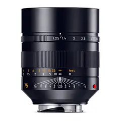 Leica Noctilux-M 75mm f/1.25 ASPH sort Filterfatning E67